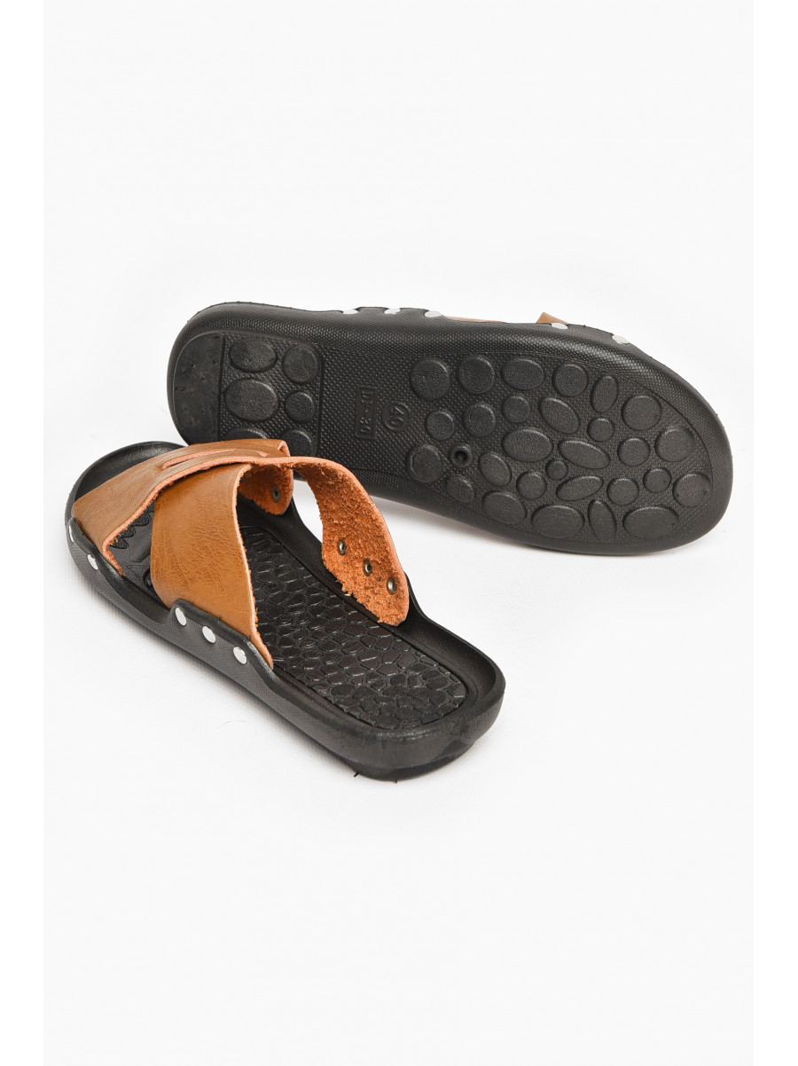 Шлепки мужские светло-коричневого цвета А8 213465C