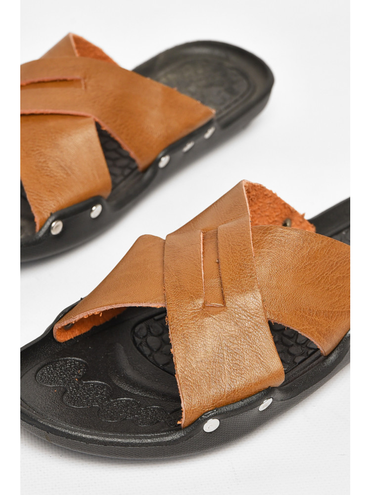 Шлепки мужские светло-коричневого цвета А8 213465C