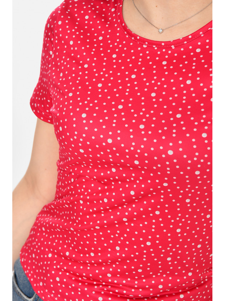 Футболка женская розового цвета с принтом 213473C