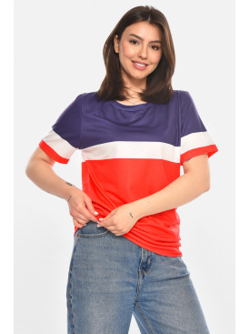 Футболка жіноча червоного кольору з принтом 213487C