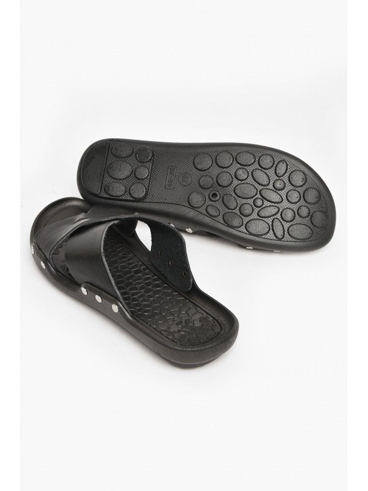 Шлепки мужские черного цвета в8 213491C