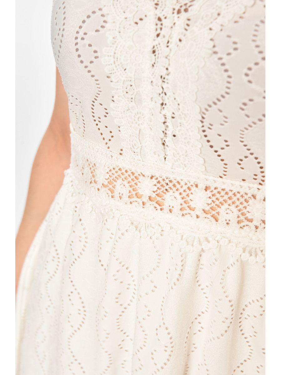 Сукня жіноча однотонна білого кольору 213515C