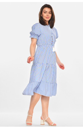 Сукня жіноча синього кольору з принтом 213518C