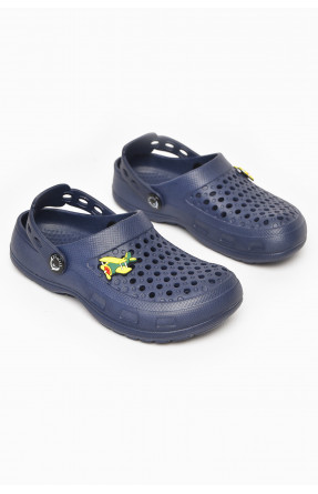 Кроксы детские синего цвета 213529C