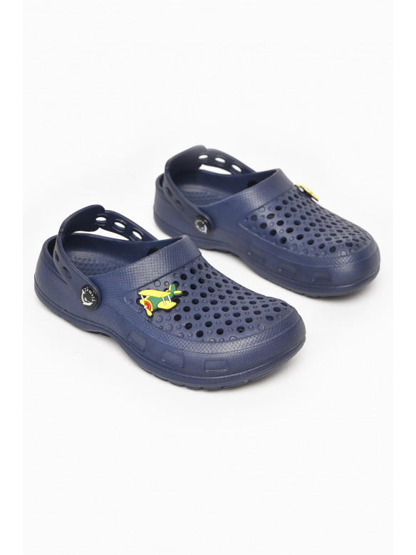 Кроксы детские синего цвета 213529C
