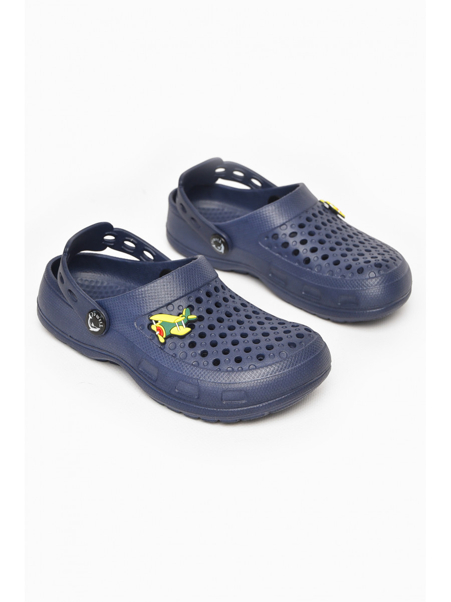 Кроксы детские синего цвета 213529C