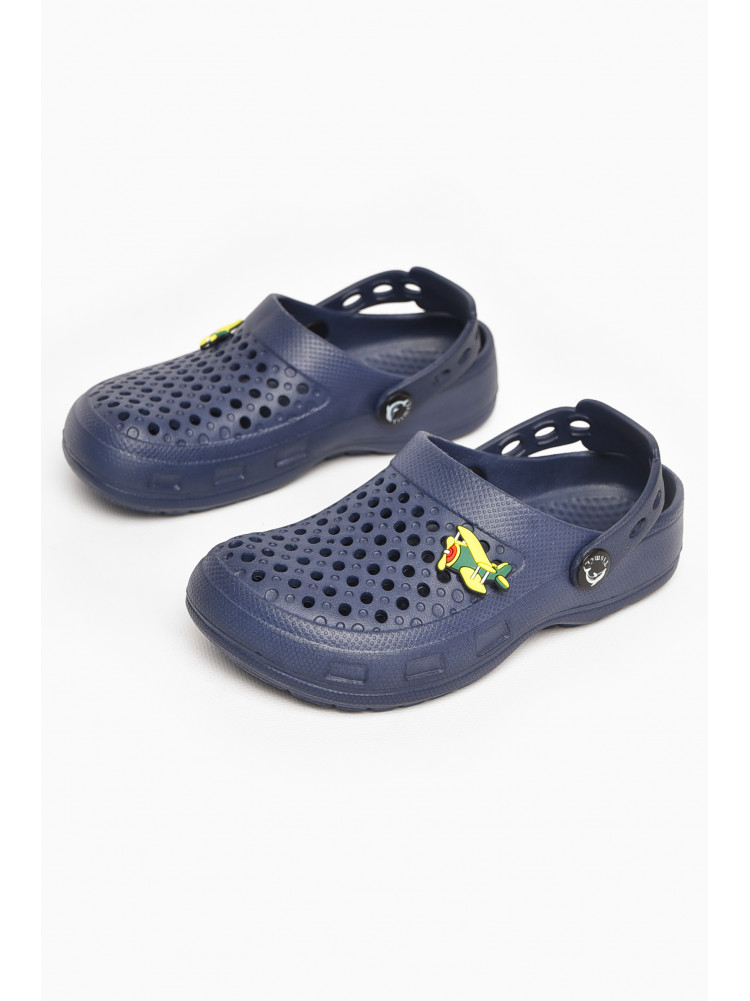 Кроксы детские синего цвета 213529C