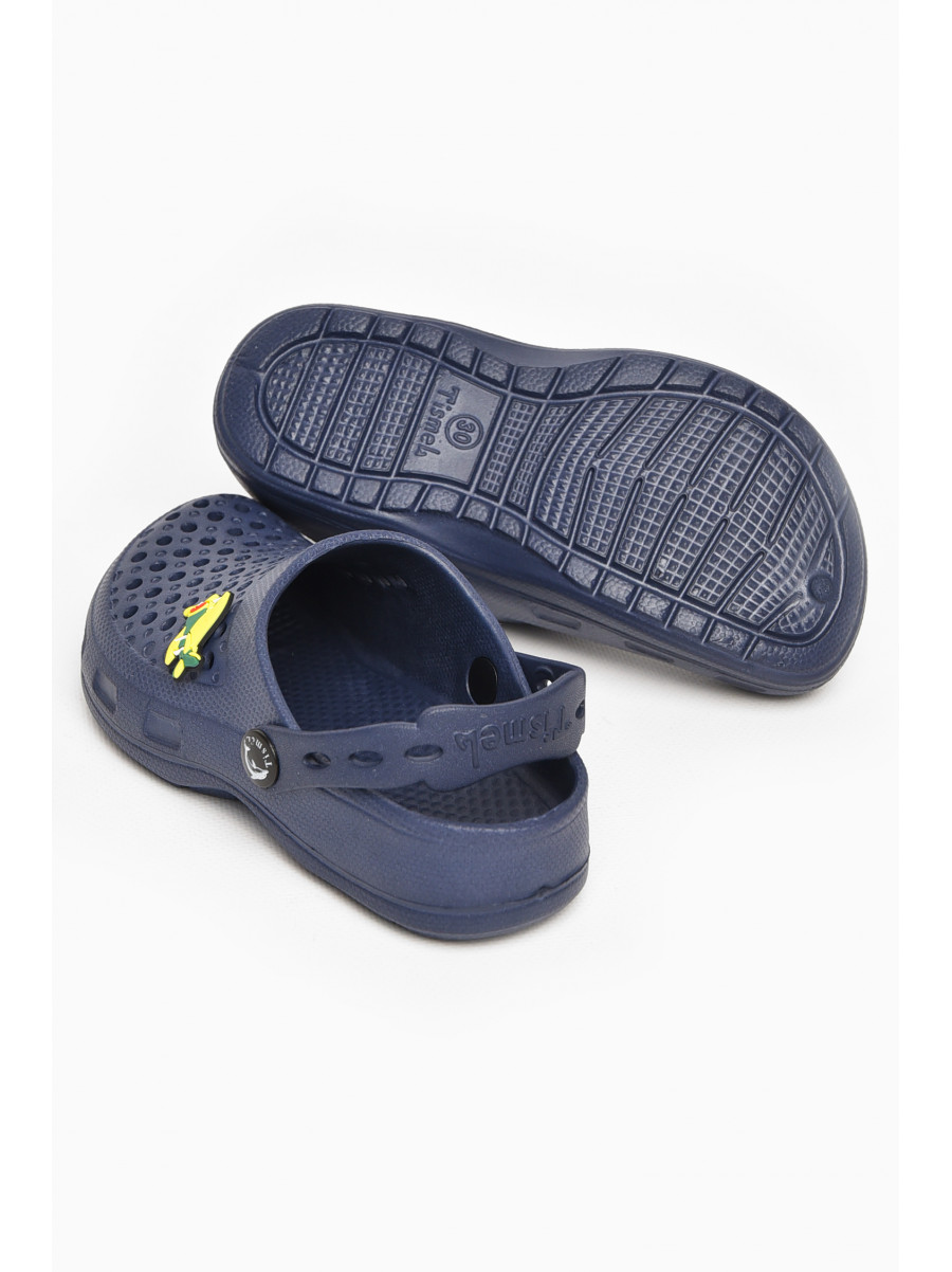 Кроксы детские синего цвета 213529C