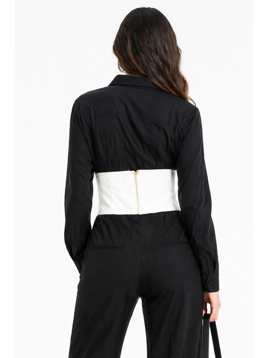 Корсет женский однотонный белого цвета 213554C