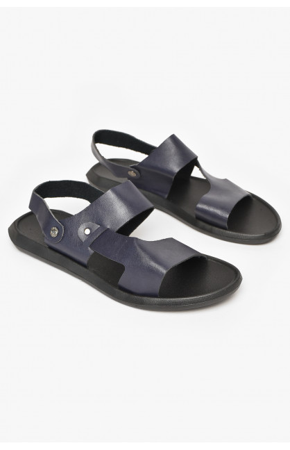 Сандалии мужские темно-синього цвета 72В 213560C