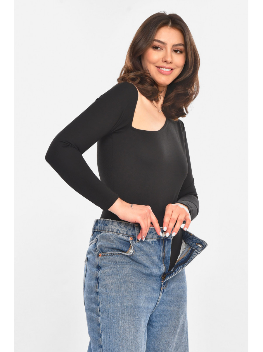 Боді жіноче чорного кольору 213596C