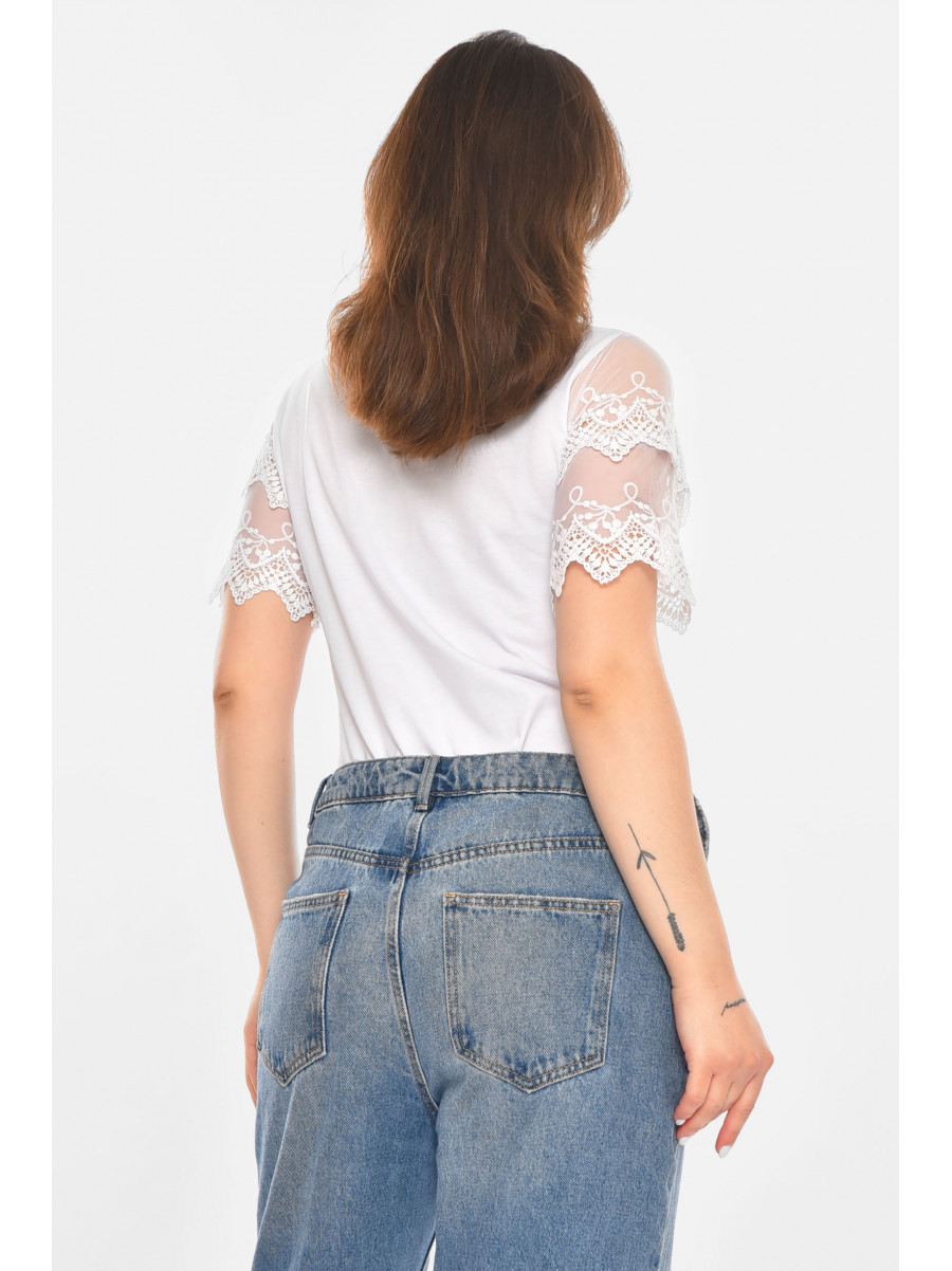 Боді жіноче білого кольору 213605C