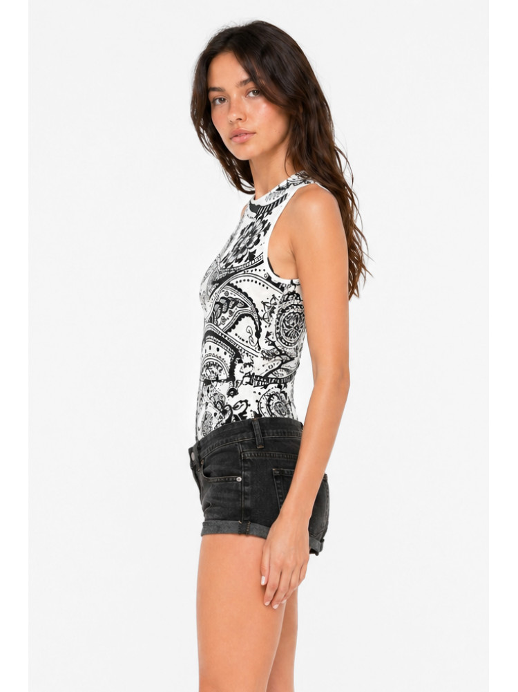 Боді жіноче чорно-білого кольору 213606C