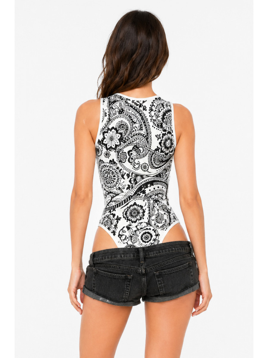 Боді жіноче чорно-білого кольору 213606C