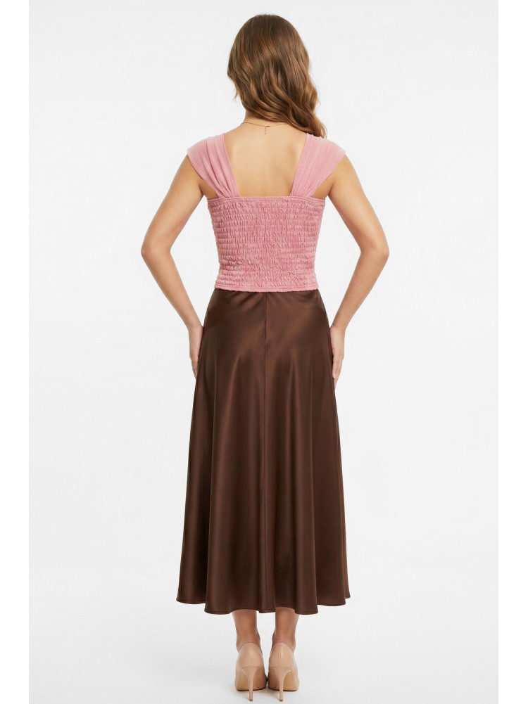 Топ женский однотонный розового цвета 213617C