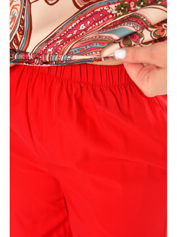 Костюм женский красного цвета с принтом 213636C