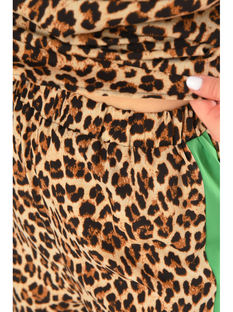 Костюм женский бежевого цвета с принтом 213656C