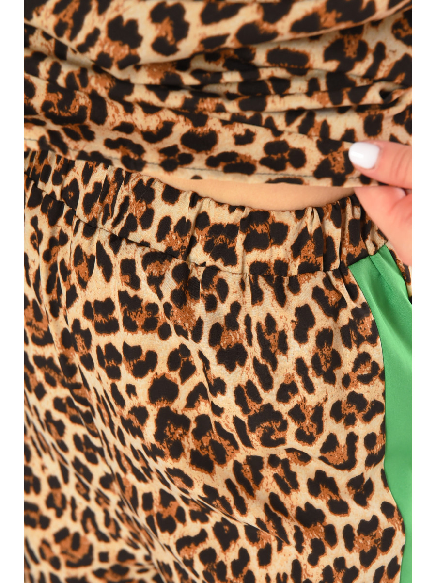 Костюм женский бежевого цвета с принтом 213656C