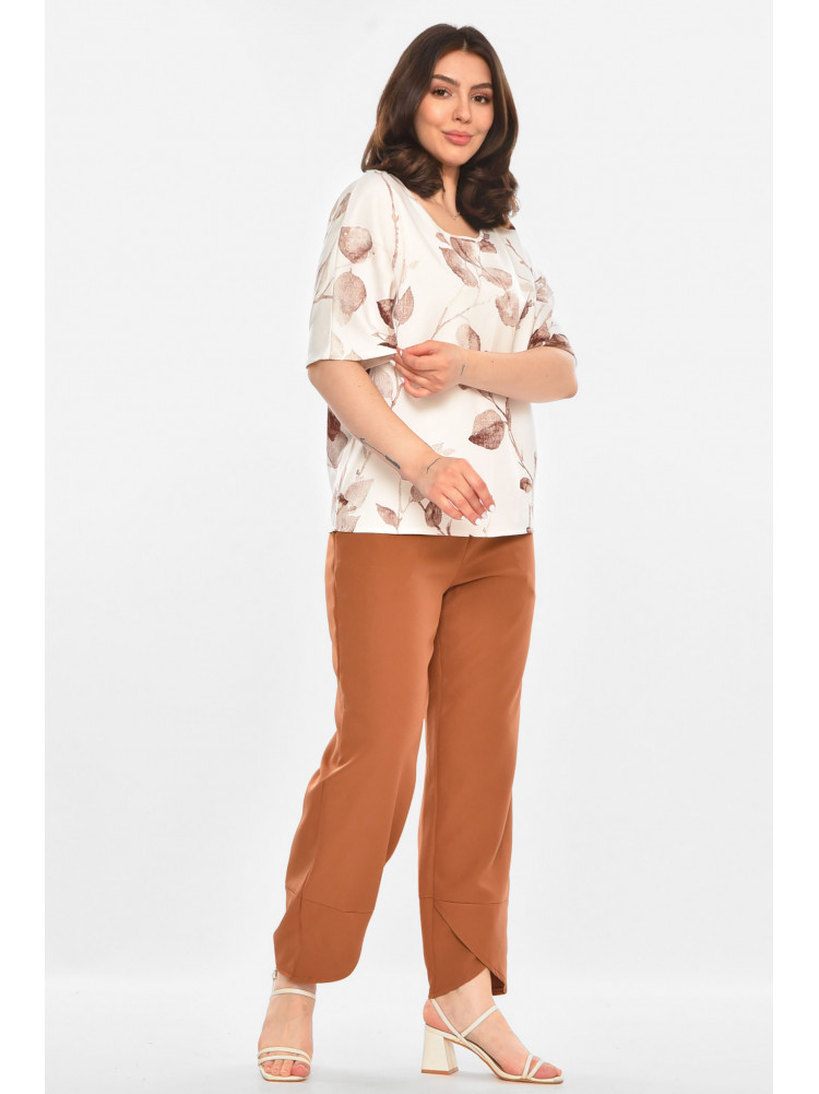 Костюм женский белого цвета с принтом 213668C