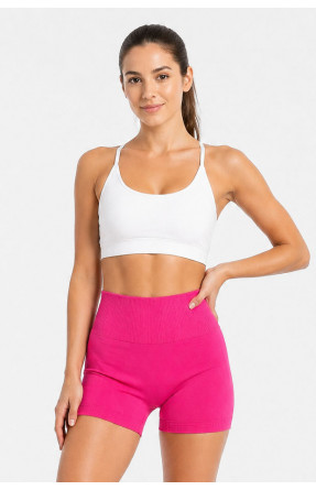 Шорты женские push-up однотонные розового цвета 213679C