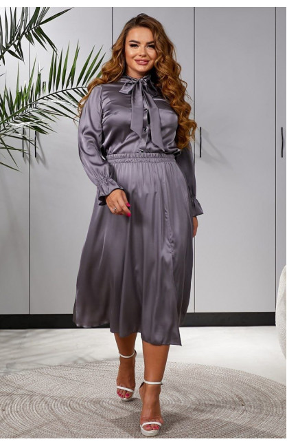 Костюм женский графитового цвета 502 213727C