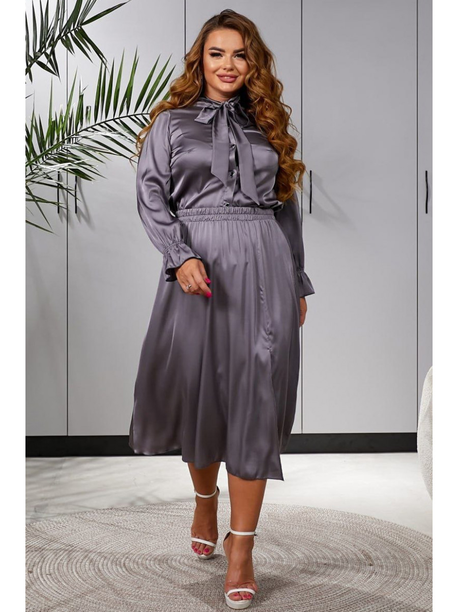 Костюм женский графитового цвета 502 213727C