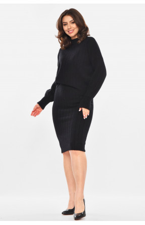 Костюм женский кашемировый черного цвета 213739C