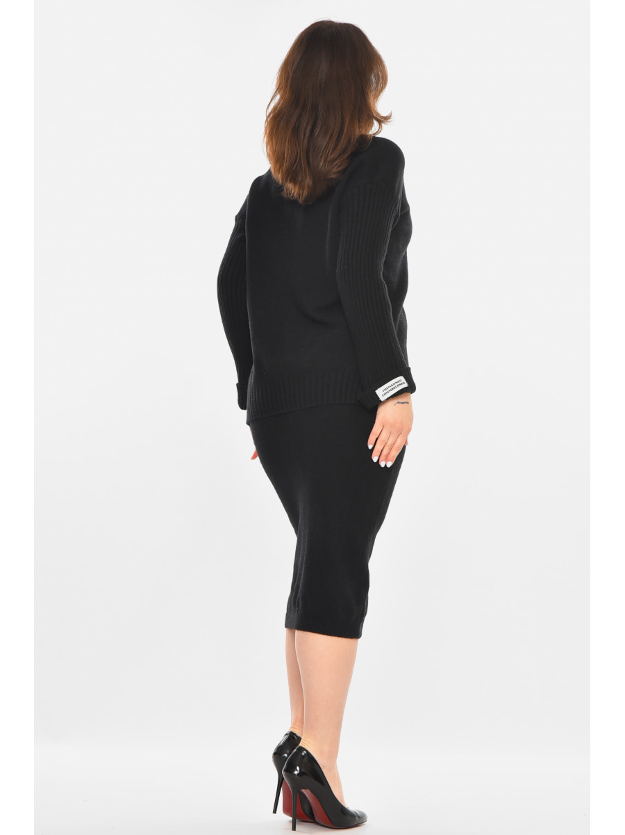 Костюм женский кашемировый черного цвета 213741C