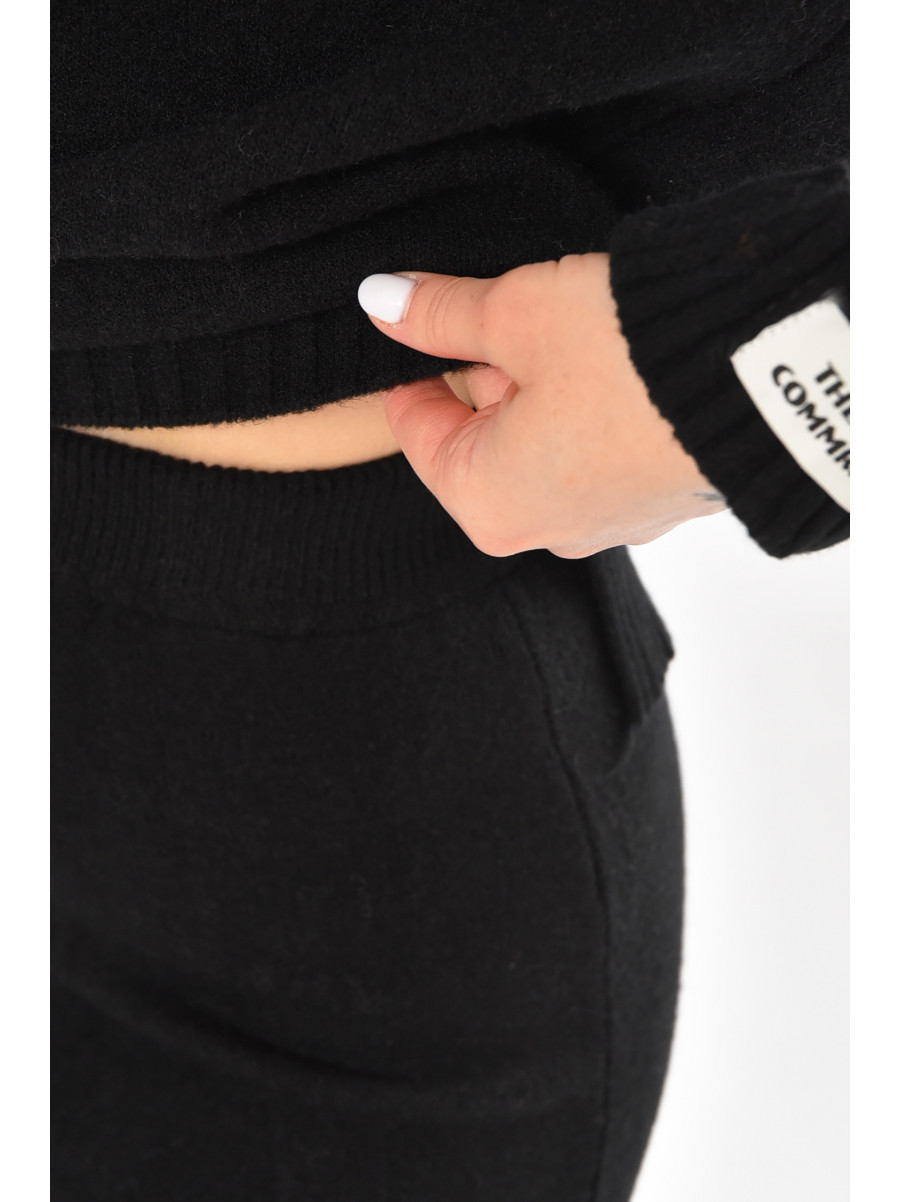 Костюм женский кашемировый черного цвета 213741C