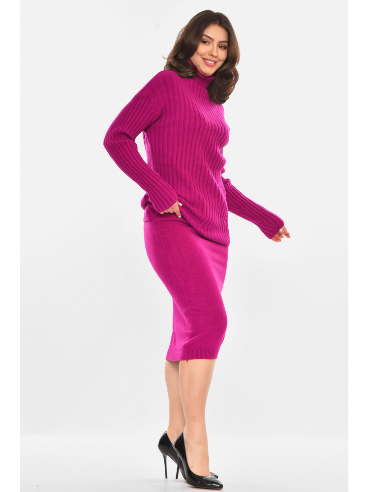 Костюм женский кашемировый фиолетового цвета 213743C