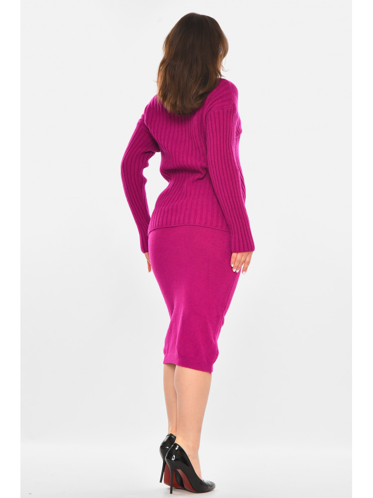 Костюм женский кашемировый фиолетового цвета 213743C