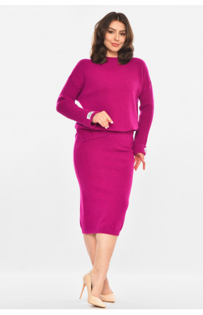 Костюм женский кашемировый фиолетового цвета 213746C