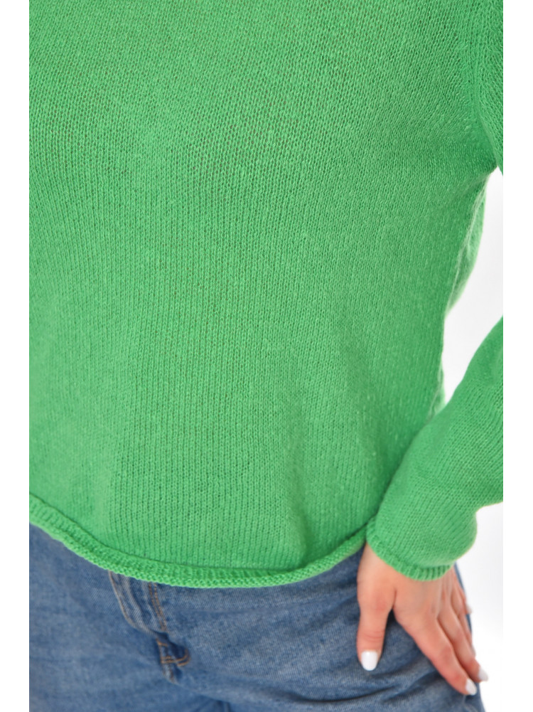 Кофта женская однотонная зеленого цвета 213766C