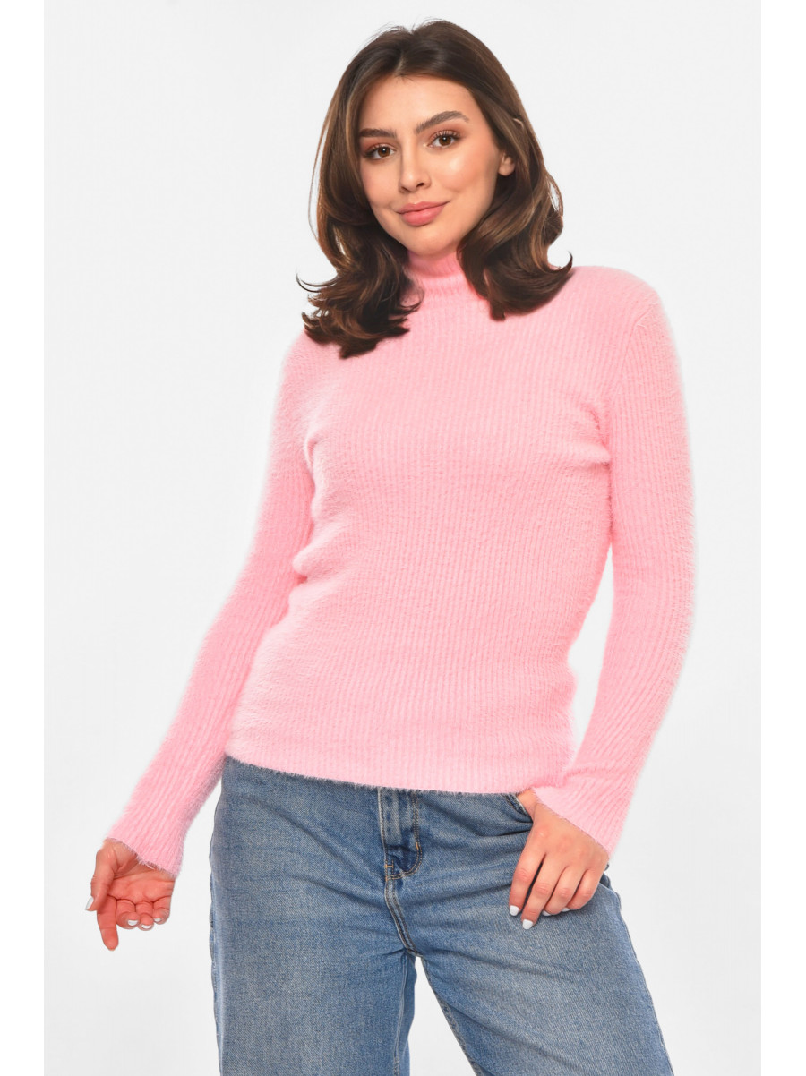 Гольф женский однотонный розового цвета 213771C