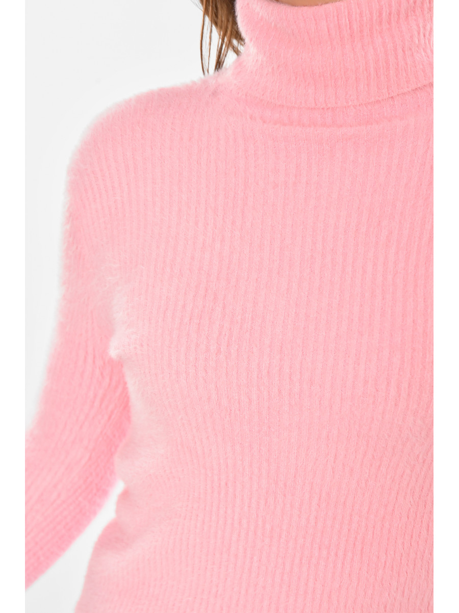 Гольф женский однотонный розового цвета 213771C