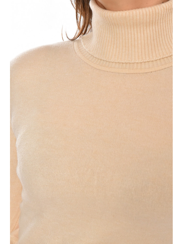 Кофта женская однотонная бежевого цвета 213780C