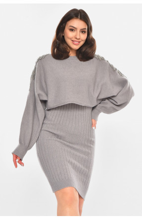 Костюм женский серого цвета 213784C
