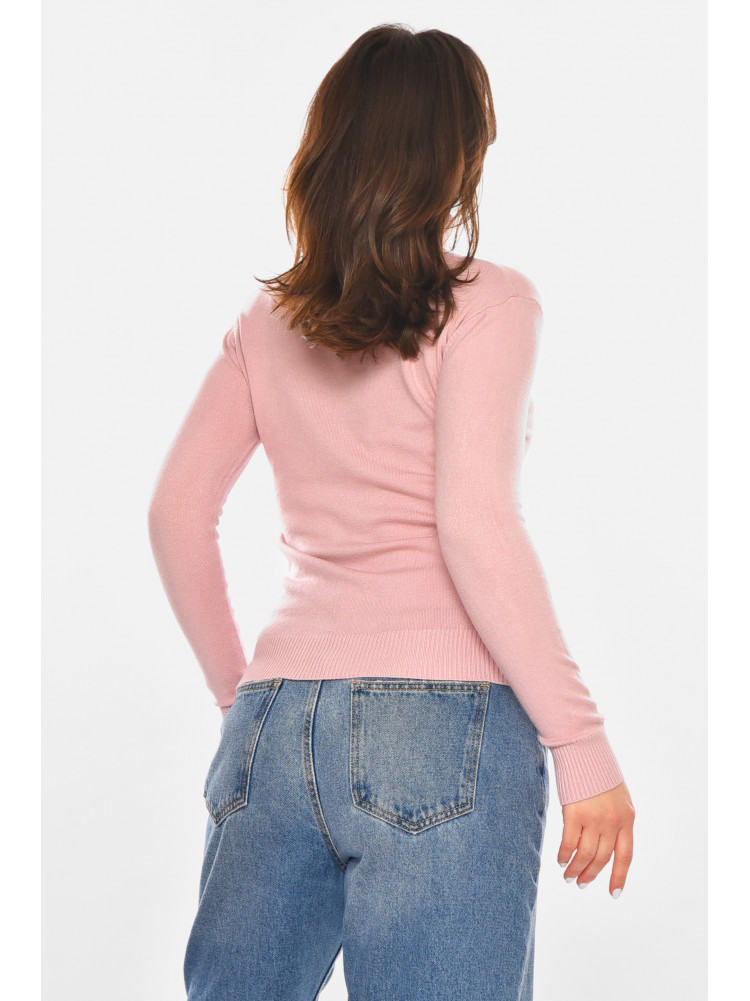 Кофта женская однотонная светло-сиреневого цвета 213785C