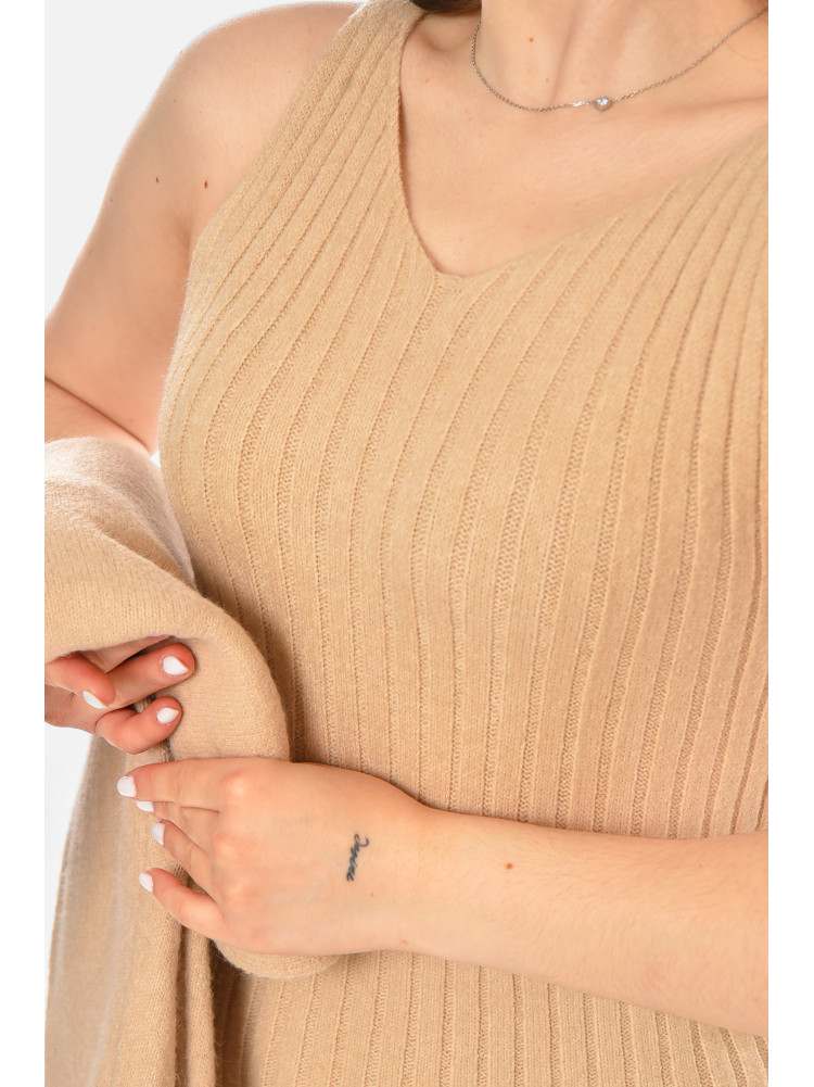 Костюм женский бежевого  цвета 213791C