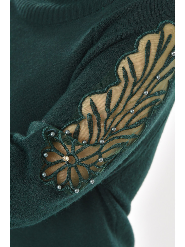 Платье женское однотонное зеленого цвета 213796C