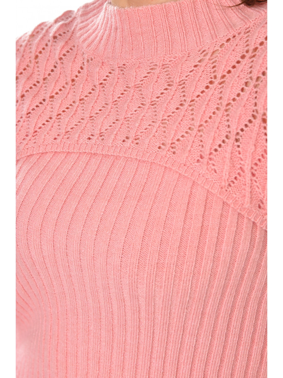 Кофта женская однотонная розового цвета 213797C