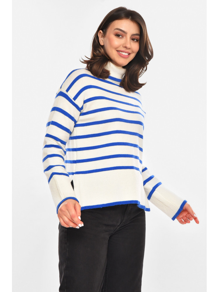 Кофта женская белого цвета с принтом 213806C