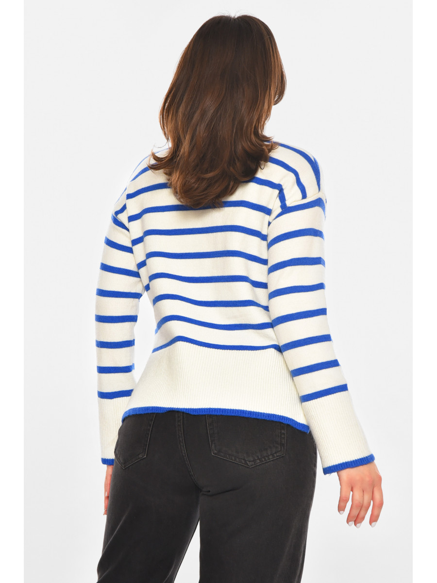 Кофта женская белого цвета с принтом 213806C