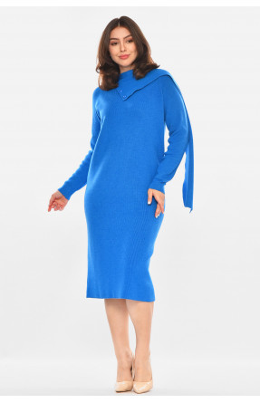 Сукня жіноча трикотажна синього кольору 213834C