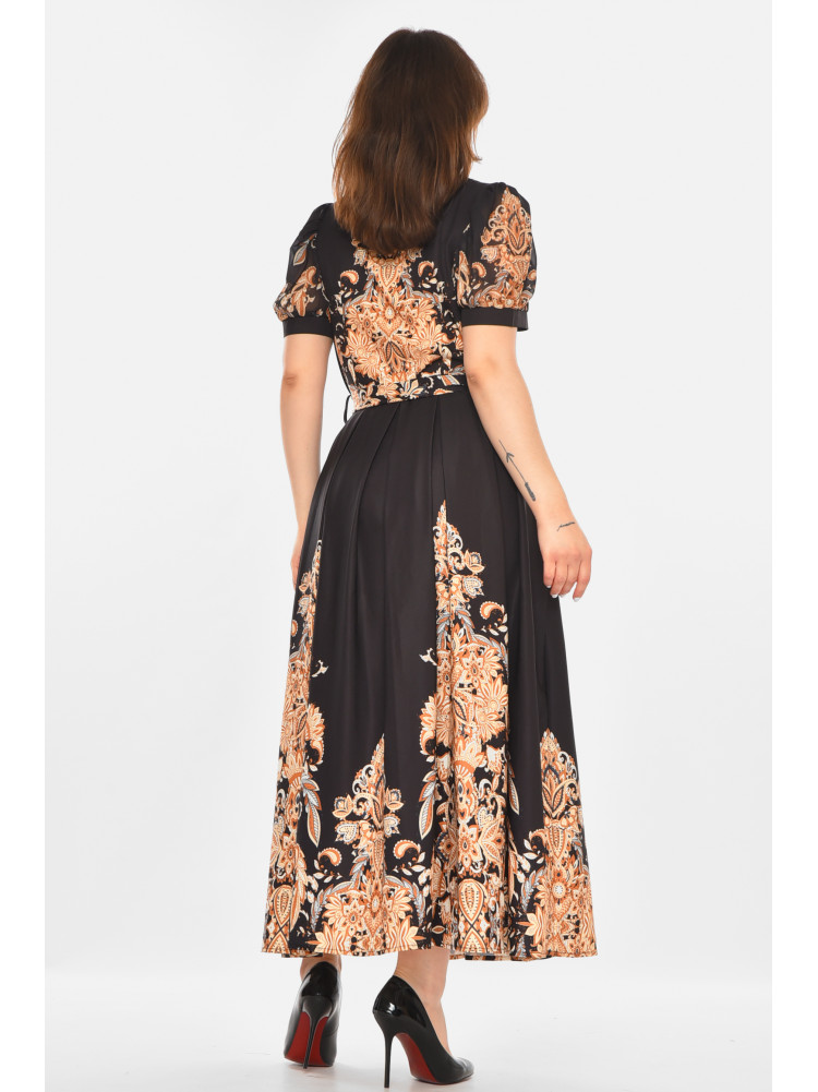 Платье женское черного цвета с принтом 213868C