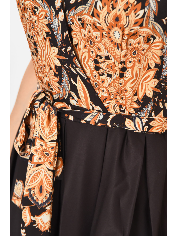 Платье женское черного цвета с принтом 213868C