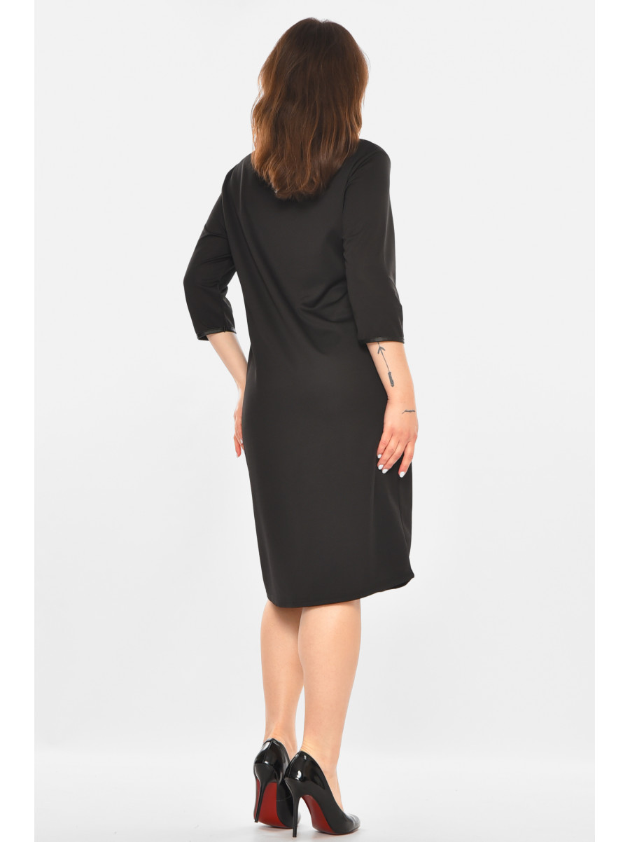 Платье женское черного цвета с принтом 213870C