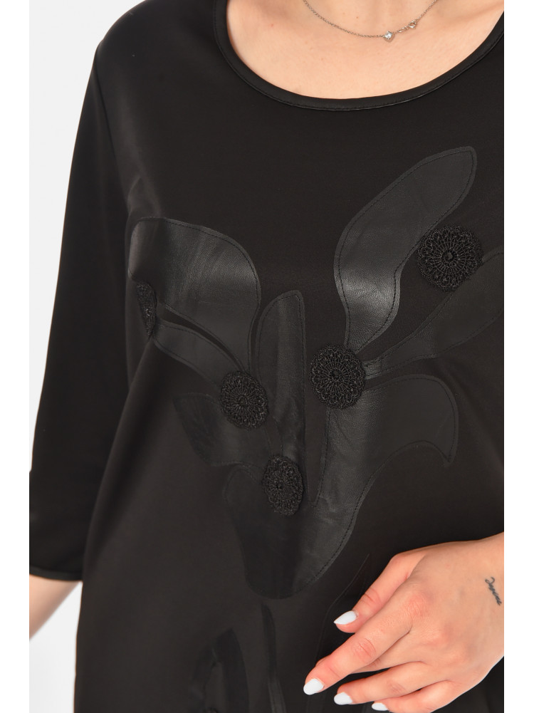 Платье женское черного цвета с принтом 213870C