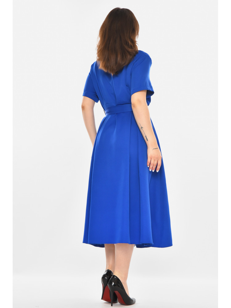 Сукня жіноча однотонна синього кольору 213878C