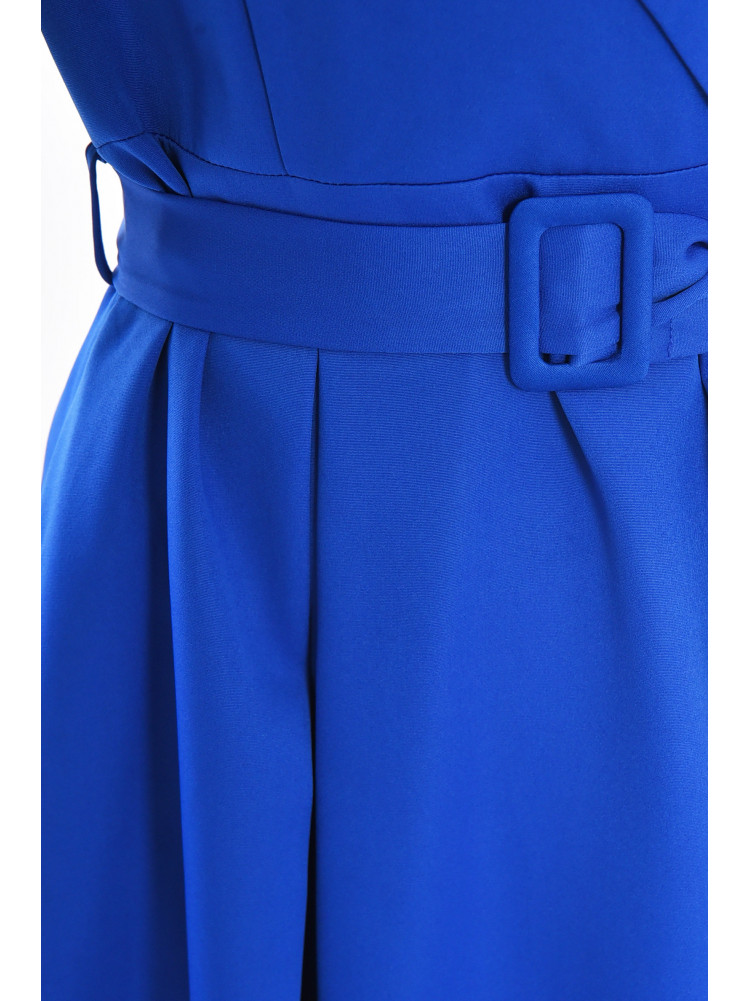 Сукня жіноча однотонна синього кольору 213878C